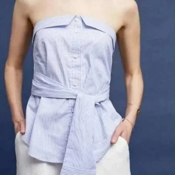 Maeve crop corset Anthropologie top size S - Picture 2 of 4